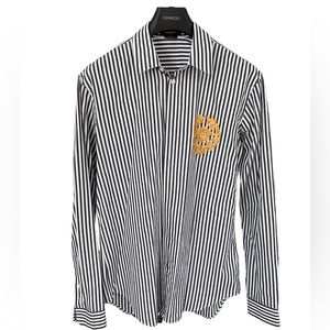 Versace varsity button down